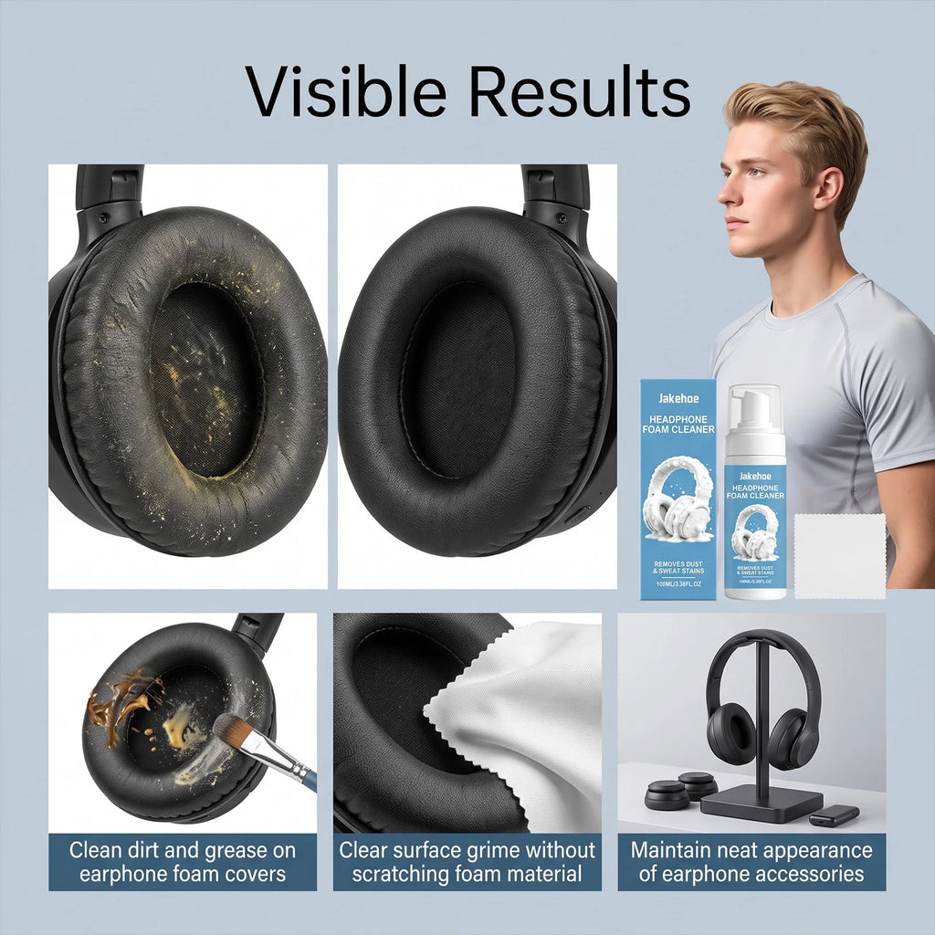 Earphone Sponge Cleaning Kit 100ml | Headset & Earbud Cleaner Earphone Cleaning Kit P3