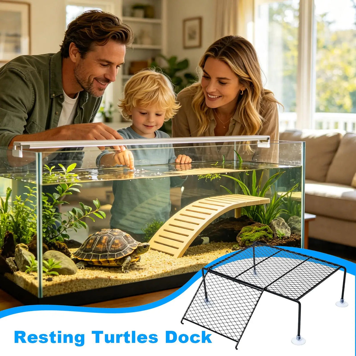 Turtle Basking Dock with Suction Cup Ramp – S, M & L Sizes Reptile Basking Dock P3