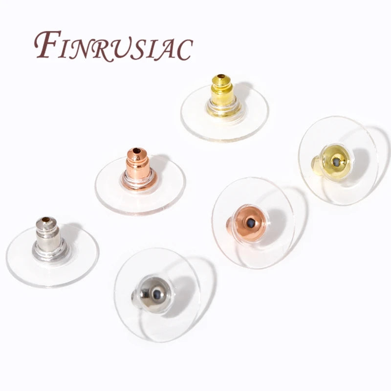 50Pcs 14K Gold Plated Earring Backs for Studs – DIY Jewelry Earring Backs Findings P3