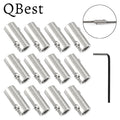 12-Pack 304 Stainless Steel Wire Rope Clamps 2–10mm Grub Screw Wire Rope Clamp P3 For 1.5mm Wire Rope