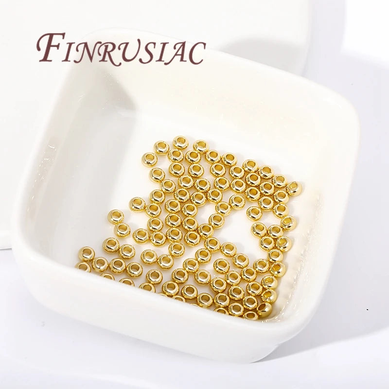 18K Gold Plated Spacer Beads 3.5–6mm | DIY Jewelry Making Jewelry Spacer Beads P3