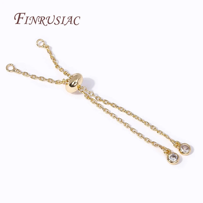 14K Gold Plated Adjustable Extender Chain – Necklace & Bracelet Jewelry Extender Chain P3