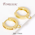 18K Gold Plated Brass Earring Hooks – DIY Jewelry Findings Earring Findings P3 18K Real Gold Plated 1 pair