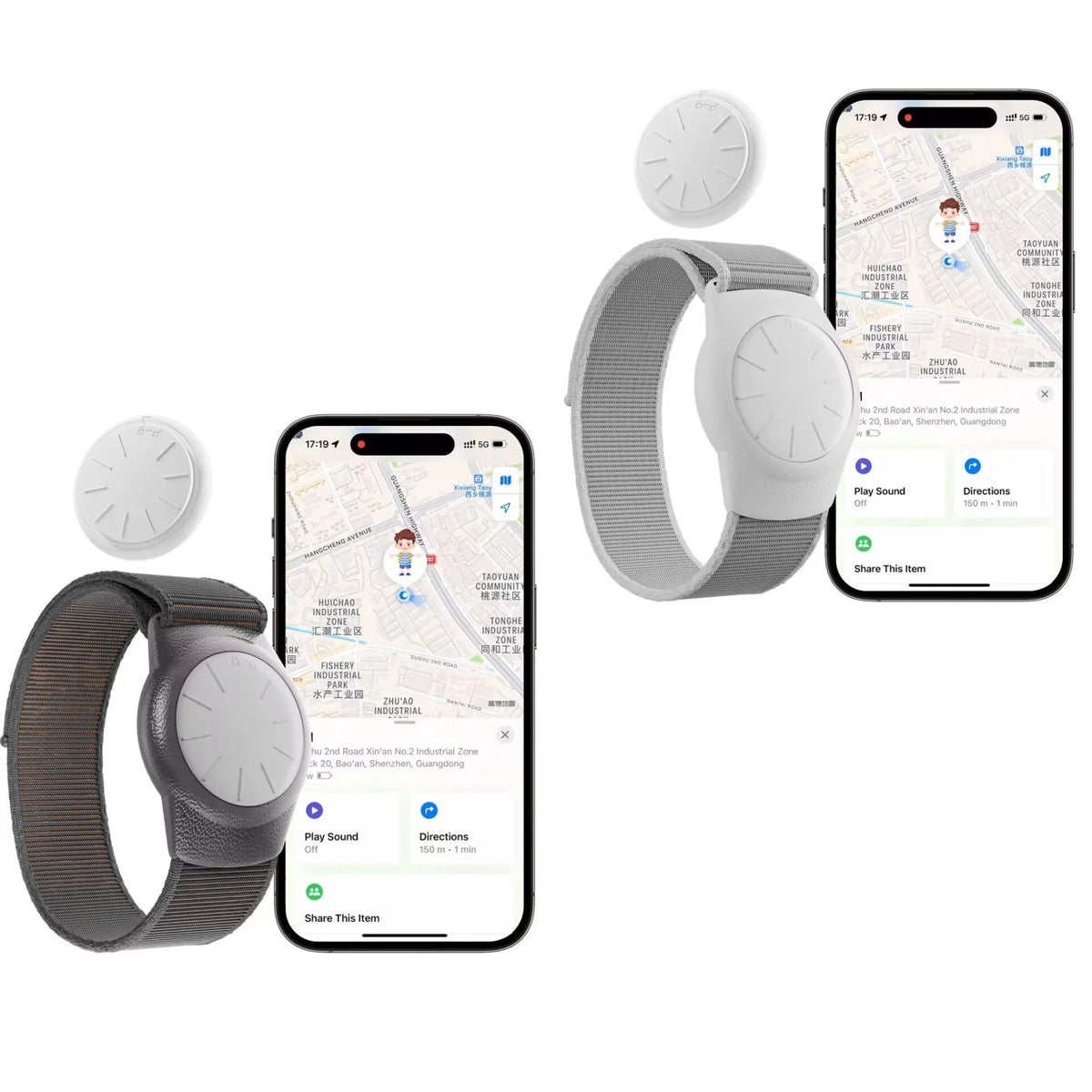 HONGTOP Kids GPS Tracker Bracelet – iOS Find My, No Subscription GPS Tracker Bracelet P3