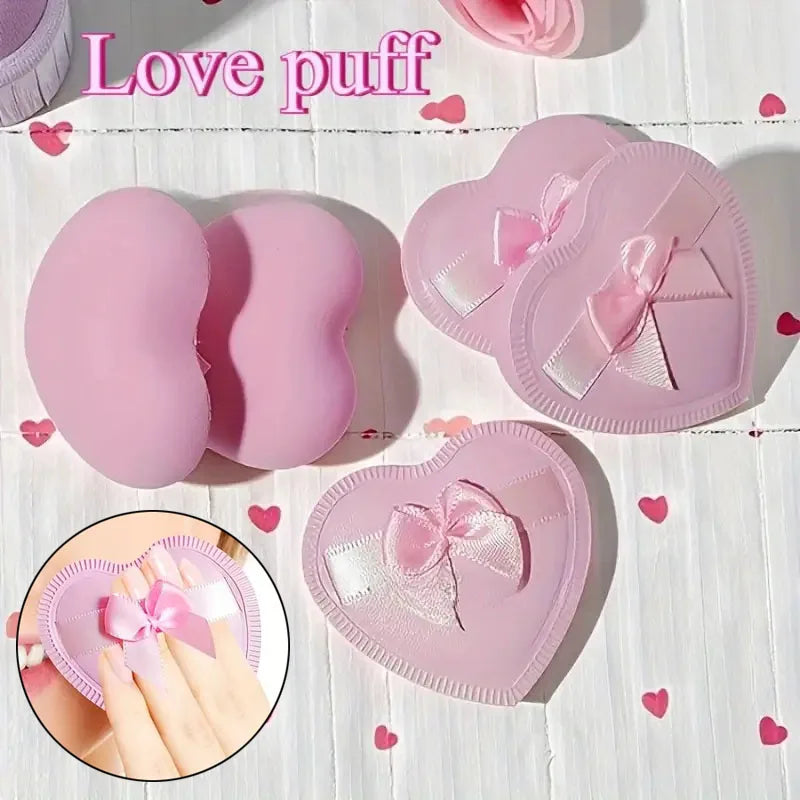 6-Pack Heart-Shaped Makeup Sponge Puffs – Dry & Wet Use Makeup Sponge Puff P3
