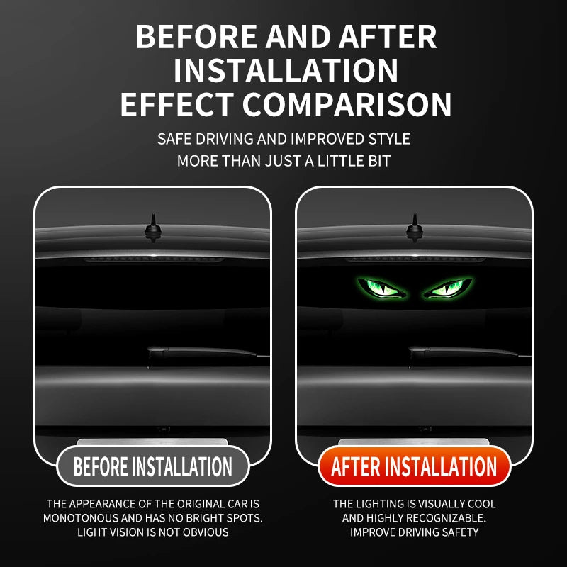 Solar Car Window LED Light | Vibration Activated Auto On/Off Car LED Light P3