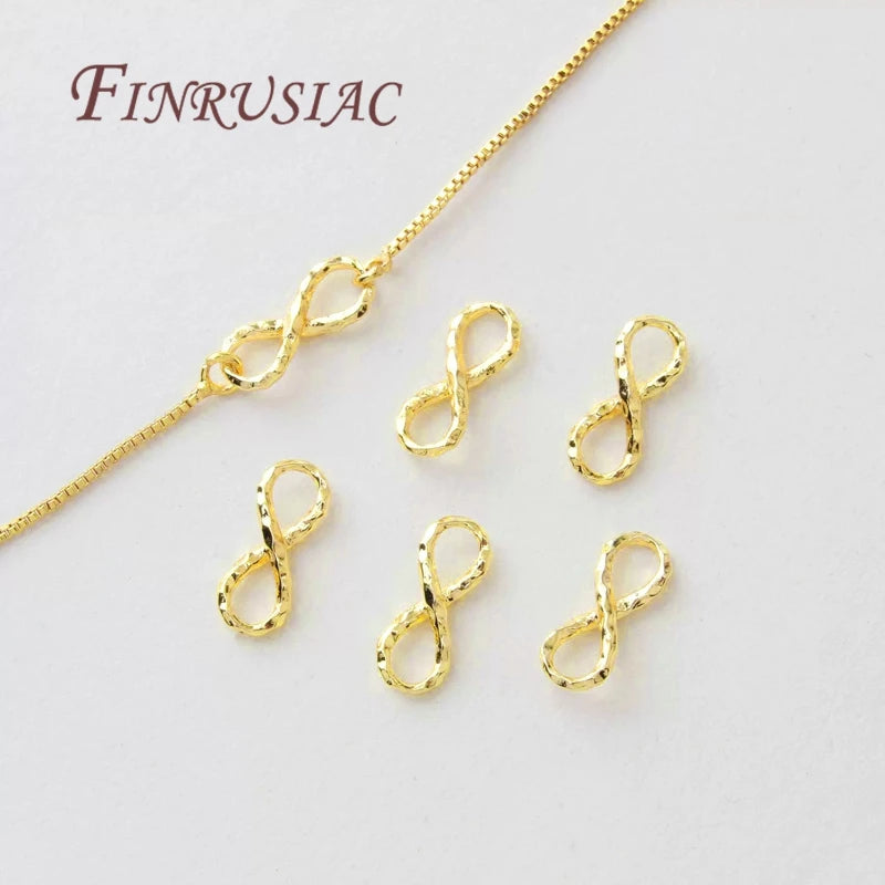 18K Gold Plated Figure-8 Brass Connectors | DIY Jewelry Findings Jewelry Findings P3