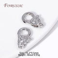 18K Gold Plated Lobster Clasps 15.2×9.5mm | DIY Jewelry Lobster Clasp Findings P3 Rhodium Plated 4 Pieces