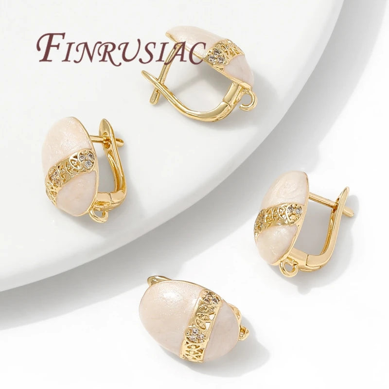 18K Gold Plated Earring Hooks – DIY Jewelry Making Findings Earring Hooks Findings P3