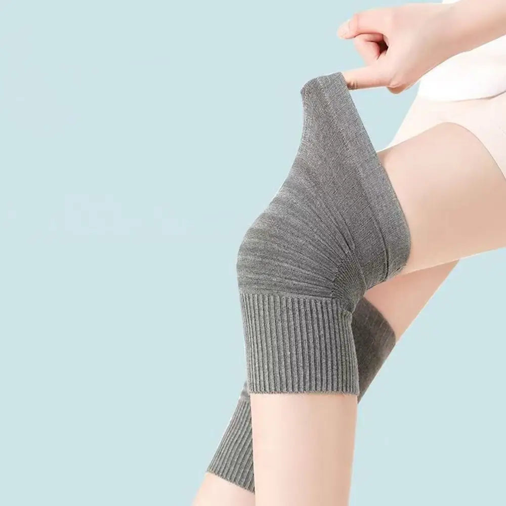 Cotton Thermal Knee Warmer Sleeve – Unisex Soft Knit Support Knee Warmer Sleeve P3
