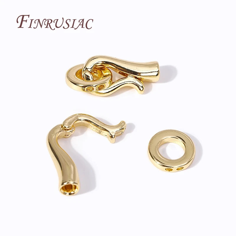 18K Gold Plated Bead End Cap Clasp – DIY Jewelry Findings Jewelry Findings Clasp P3