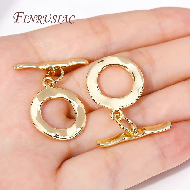 18K Gold Plated Brass OT Toggle Clasp – DIY Jewelry Making Jewelry Toggle Clasp P3