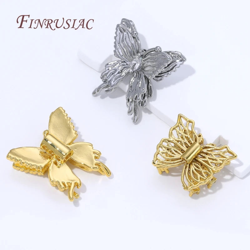 18K Gold Plated Butterfly Spacer Beads | DIY Jewelry Making Jewelry Spacer Beads P3