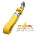 USB4 240W 40Gbps USB-C Keychain Cable – 8K Fast Charge USB-C Charging Cable P3 YE