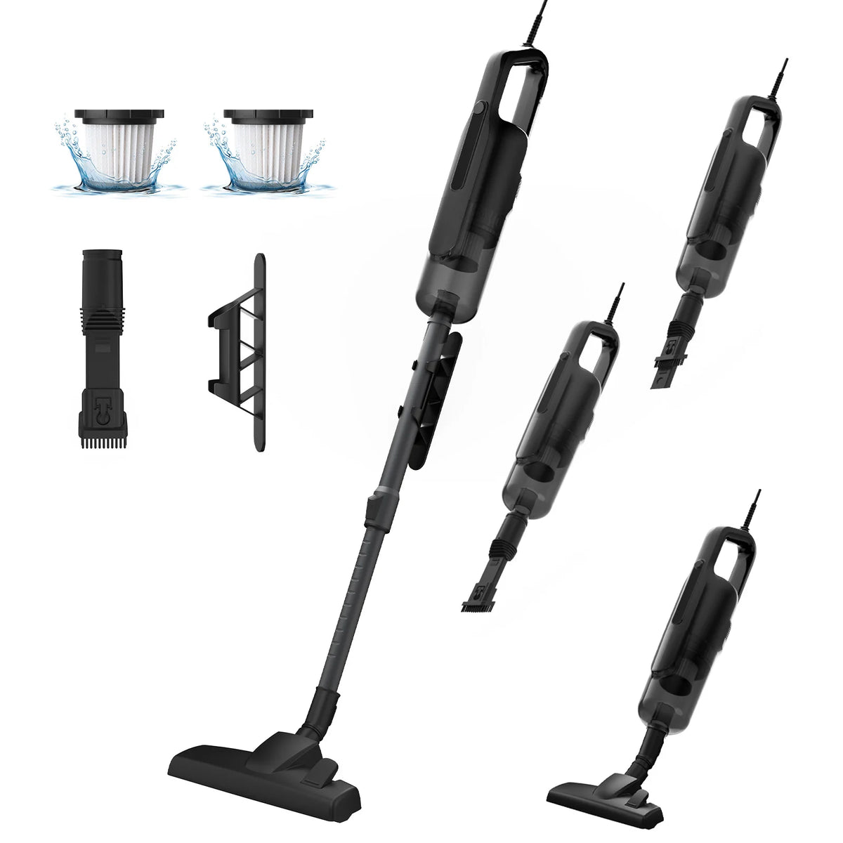 Cordless Handheld Vacuum – 151-180AW Suction, 0.9L Bagless | P3 Handheld Vacuum Cleaner P3 No plug