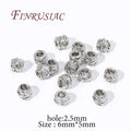 18K Gold Plated Spacer Beads – DIY Jewelry Making Round Beads Jewelry Making Beads P3 Rhodium Plated 20 pieces