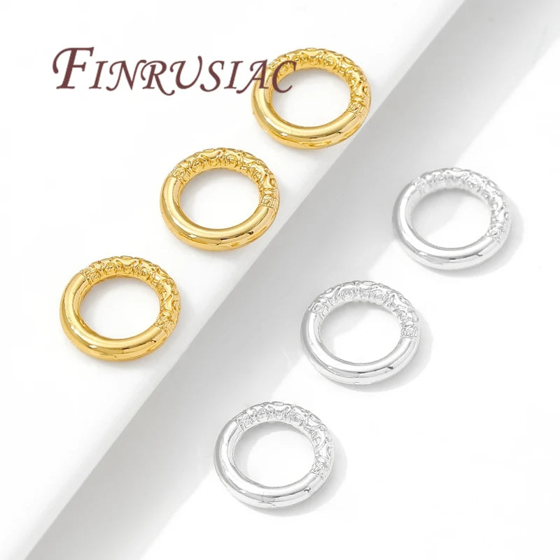 18K Gold Plated Round Connector Rings – DIY Jewelry Making Jewelry Connector Rings P3