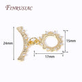 14K Gold Plated Zircon OT Toggle Clasps – 7 Styles DIY Jewelry Jewelry Toggle Clasp P3 14K Real gold plated 2 Piece
