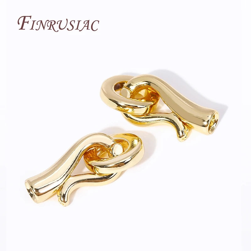 18K Gold Plated Bead End Cap Clasp – DIY Jewelry Findings Jewelry Findings Clasp P3