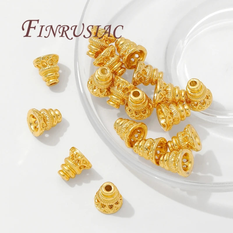 18K Gold Plated Bead Caps & Spacer Beads | DIY Jewelry Findings Jewelry Findings P3