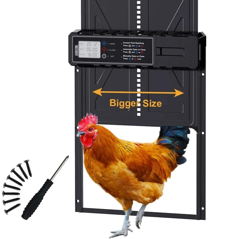 Large Automatic Chicken Coop Door with LCD Timer | Farm Use Automatic Coop Door P3