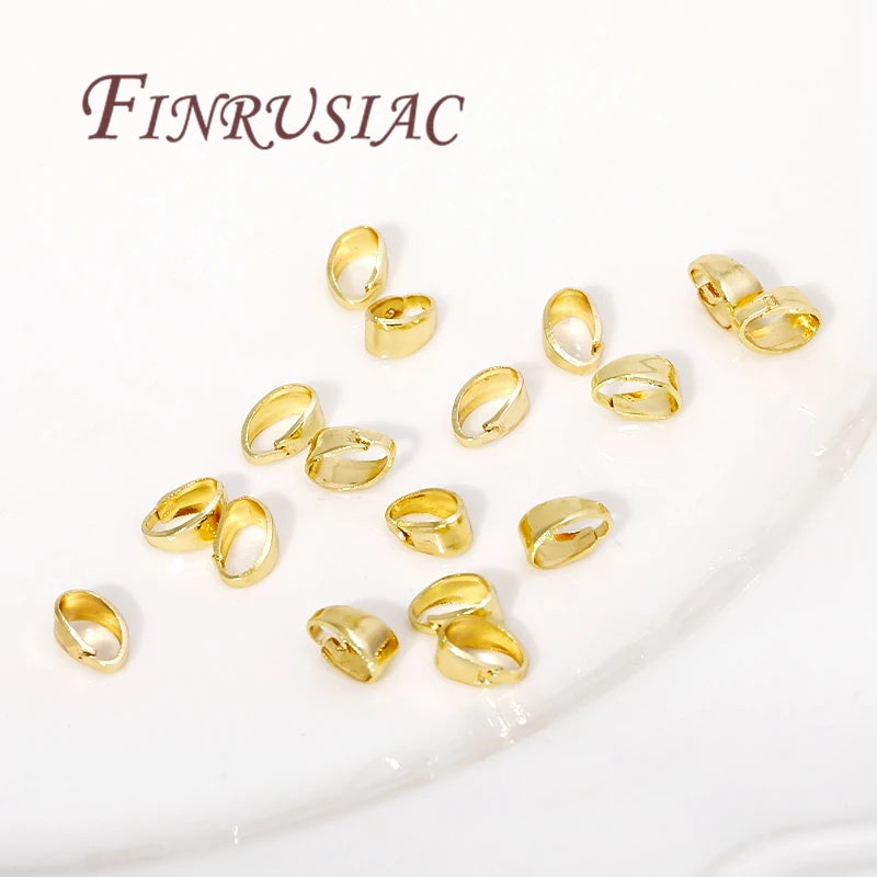 18K Gold Plated Pendant Clip Clasps – DIY Necklace Connectors Jewelry Findings P3