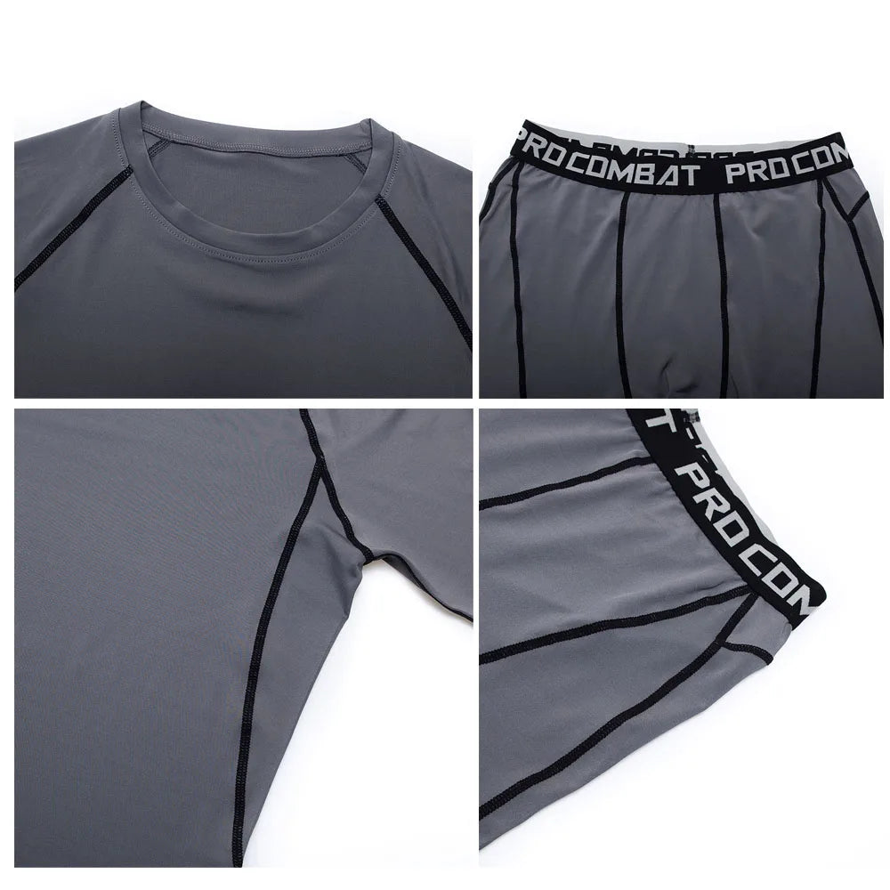 Men's Thermal Compression Long Johns Set – Quick-Dry Base Layer Thermal Underwear Set P3