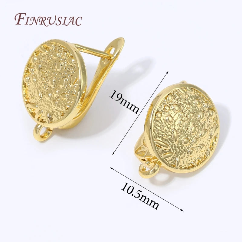 18K Gold Plated Lever Back Earring Clasps | DIY Findings Earring Clasps Findings P3 18K Real Gold Plated 1 pair