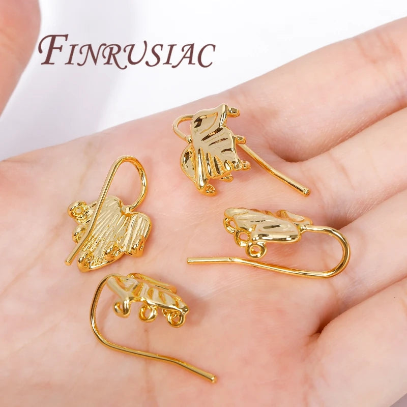 18K Gold Plated Earring Hooks – DIY Ear Wires & Fasteners Earring Hooks Findings P3