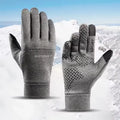 Winter Touchscreen Windproof Gloves – Unisex Cycling Ski Hiking Winter Sport Gloves P3 gray M