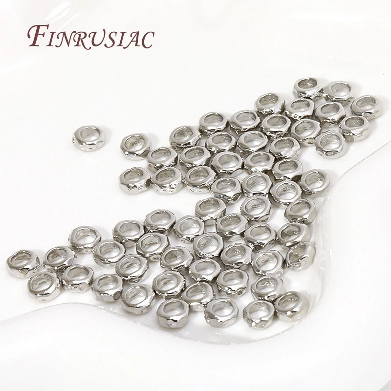 18K Gold Plated Hammered Spacer Beads – DIY Bracelet & Necklace Jewelry Making Beads P3