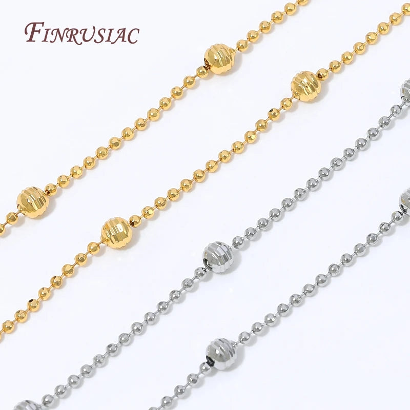 18K Gold Plated Necklace Chain Lobster Clasp – DIY Jewelry Jewelry Making Chain P3