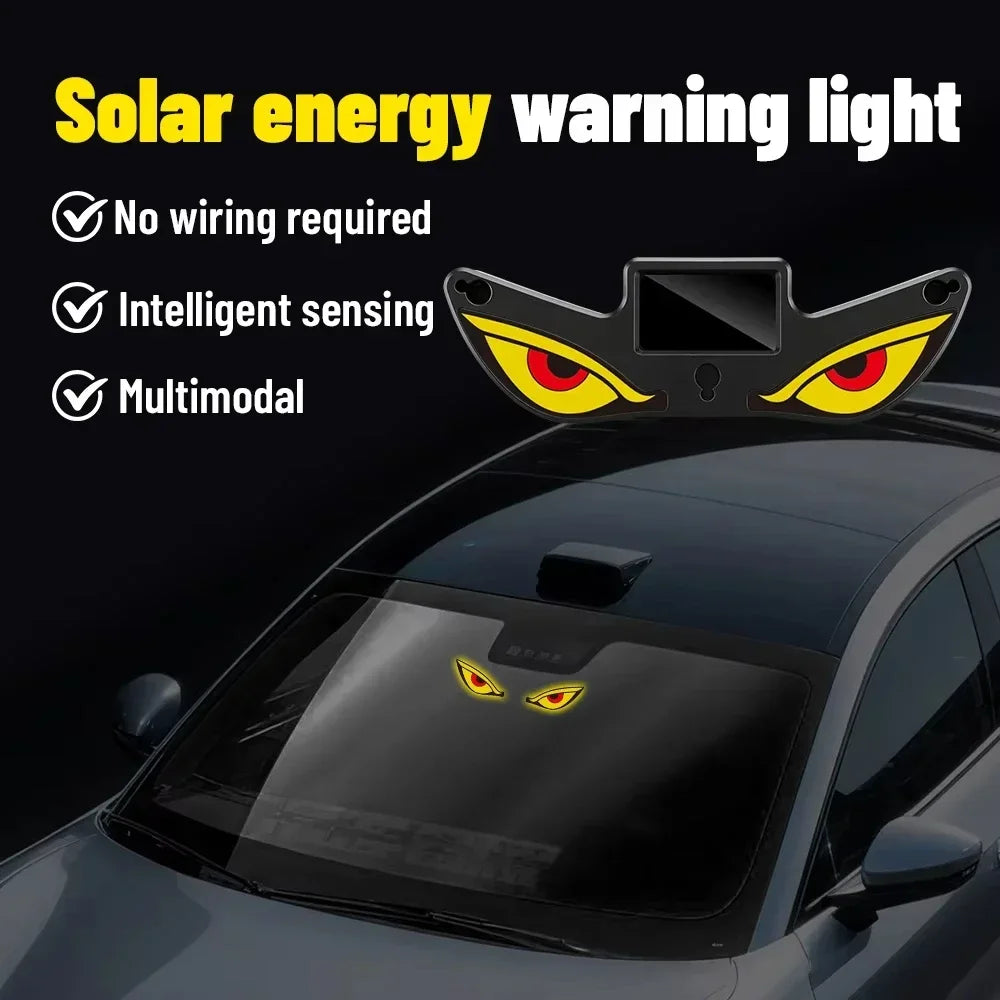 Solar USB Car Demon Eye LED Ambient Light | Breathing Neon Car Atmosphere Light P3
