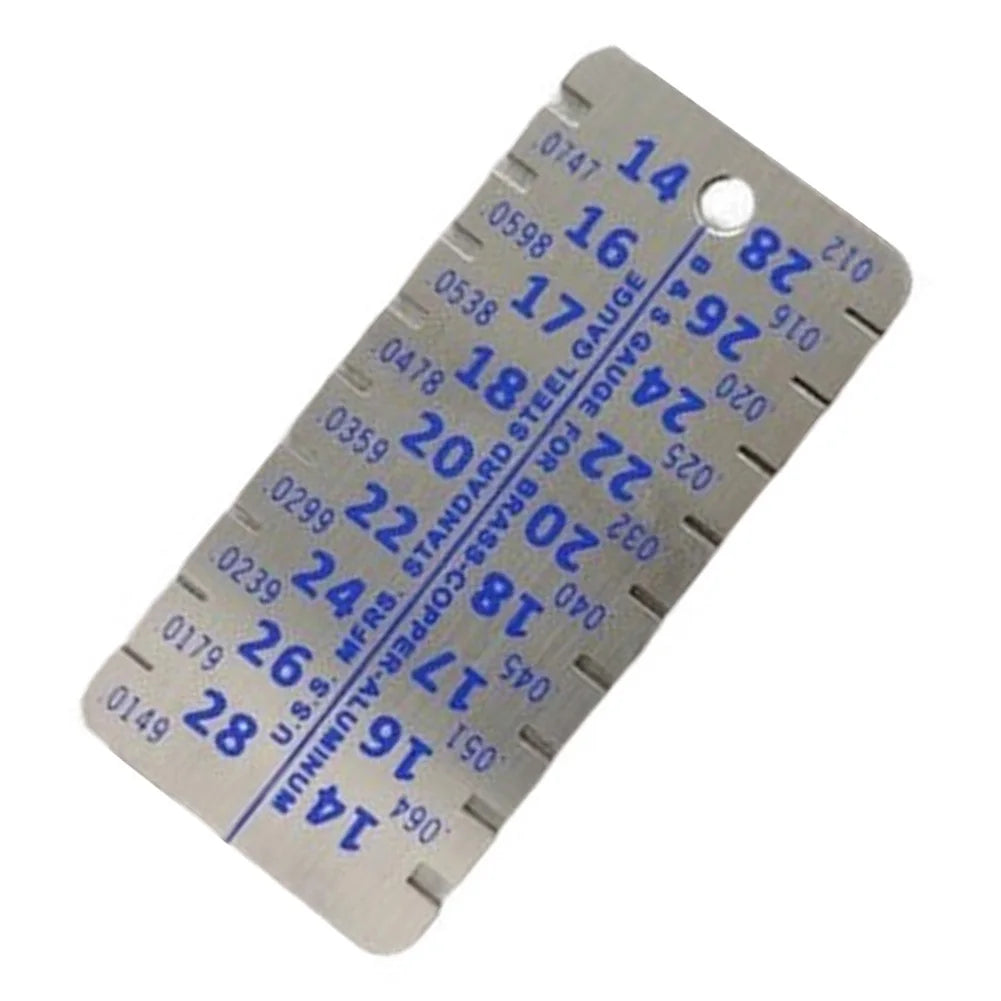Stainless Steel Thickness Gauge 14–28 Plate Double-Sided Caliper Thickness Gauge Caliper P3