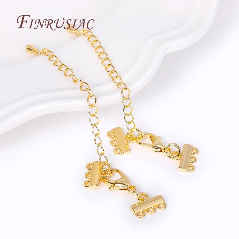 18K Gold Plated Lobster Clasp & Extension Chain | DIY Jewelry Jewelry Findings P3