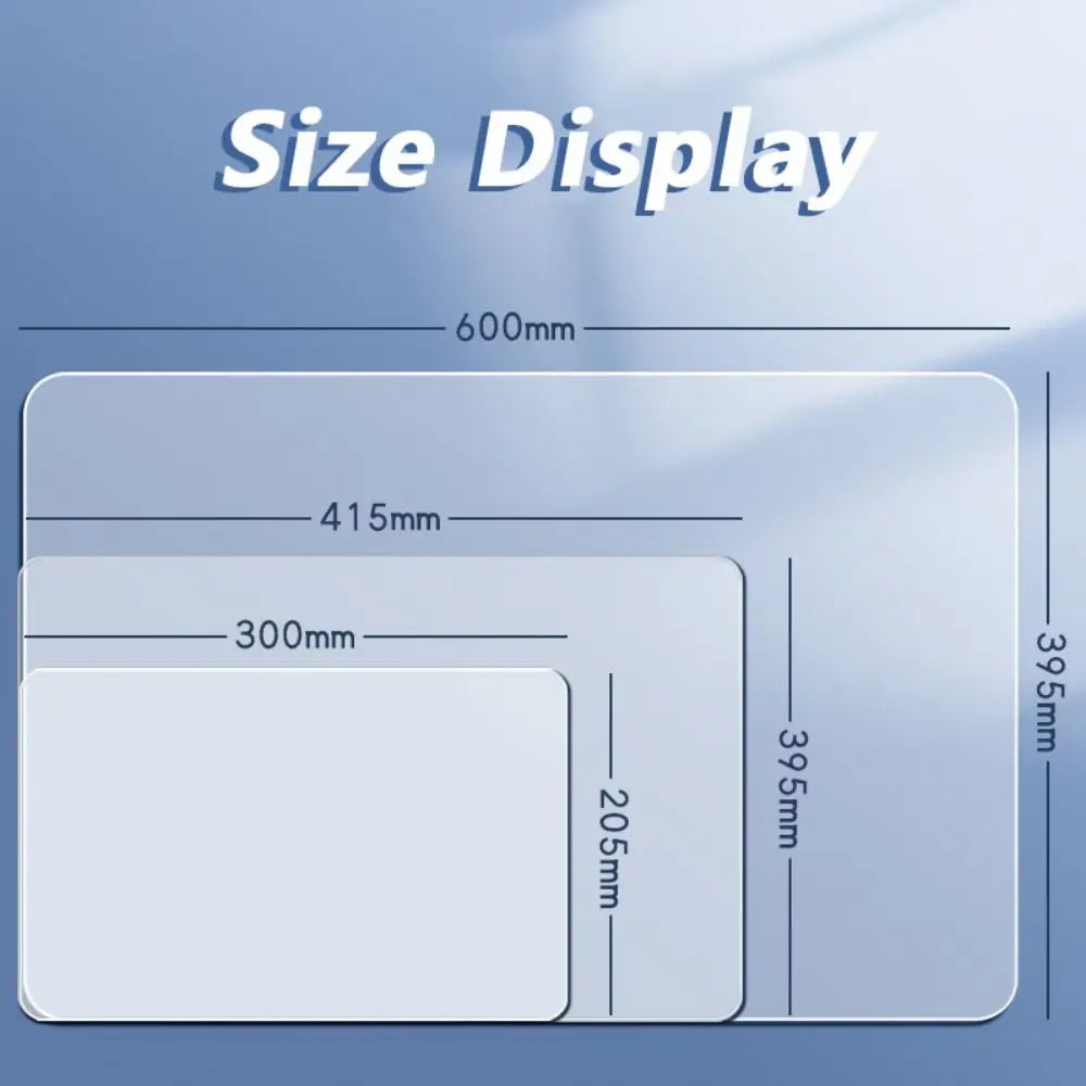 Transparent PP Desk Mat – Waterproof Writing Pad A2 A3 A4 A5 Desk Mat P3