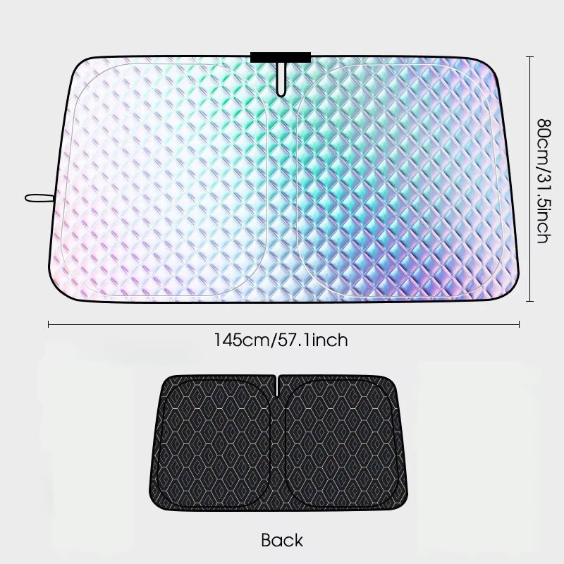 Car Windshield Sunshade – Full Coverage UV & Heat Shield Windshield Sunshade P3 A