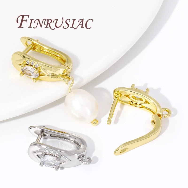 18K Gold Plated Earring Hook Clasps | DIY Jewelry Findings Earring Hook Clasps P3
