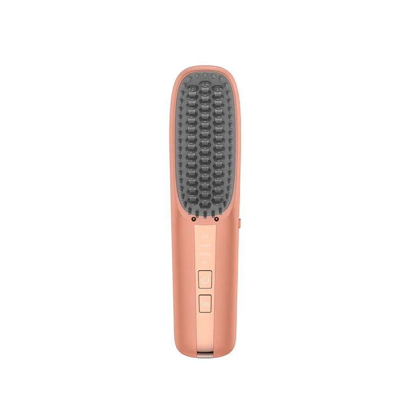 Portable Electric Hair Straightening Brush – 5 Heat Settings Hair Straightening Brush P3 Orange USB Type-C