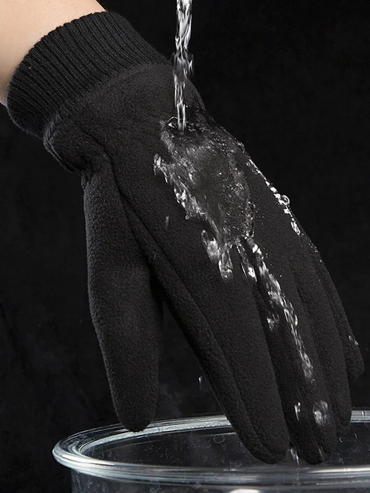 Winter Fleece-Lined Touchscreen Gloves – Windproof Unisex Winter Sport Gloves P3
