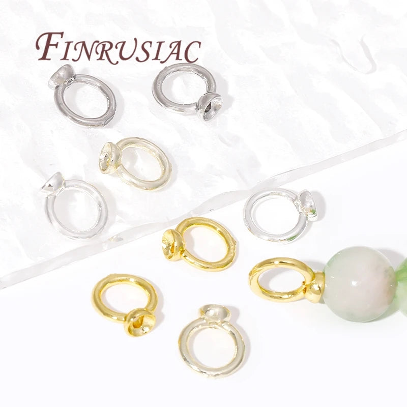 7.5mm 18K Gold Plated Brass End Cap | DIY Jewelry Connector Jewelry Finding P3