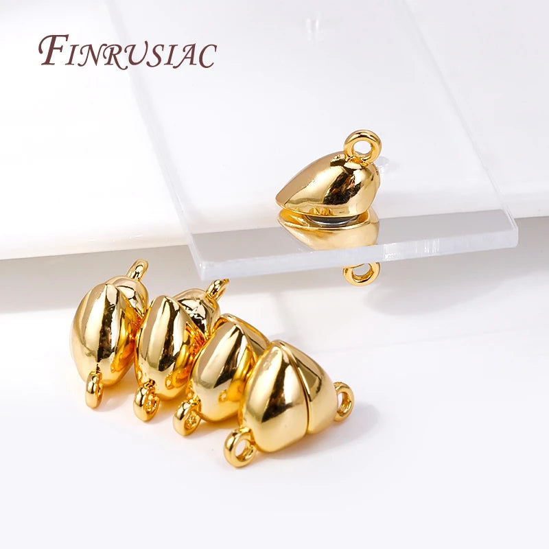18K Gold Plated Magnetic Clasps for DIY Bracelets & Necklaces Magnetic Jewelry Clasp P3