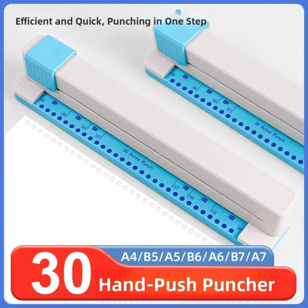 30-Hole Manual Paper Punch Machine – Lightweight Office Puncher Manual Hole Punch P3