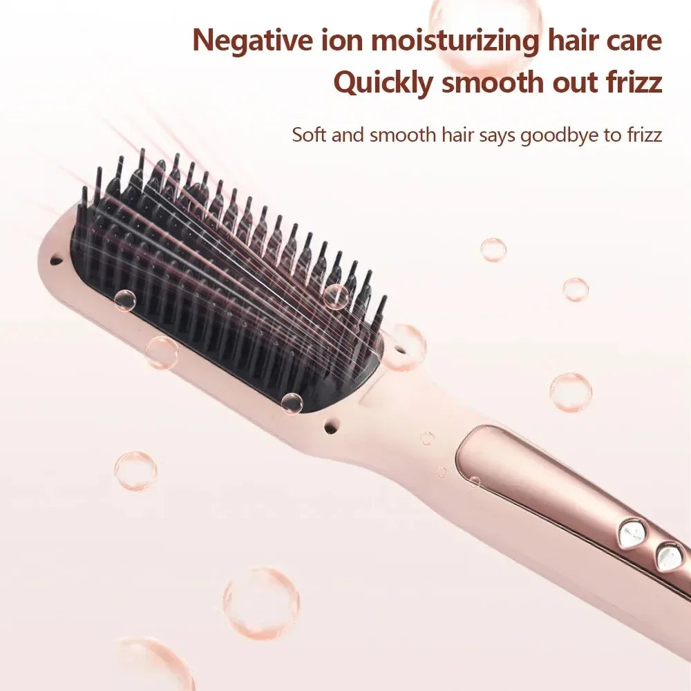 2-in-1 Electric Hair Straightening Brush – Straight & Curly Hair Straightening Brush P3