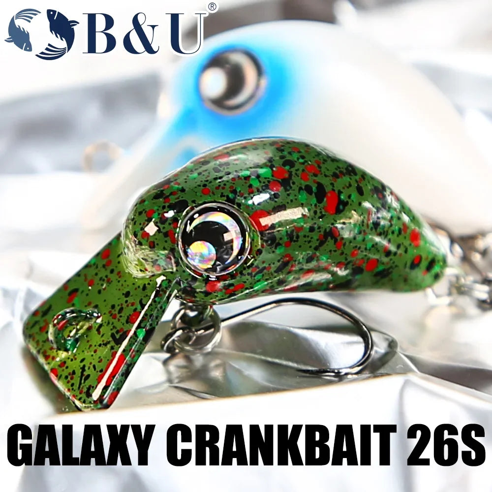B&U Micro Slow Sinking Crankbait – Trout & Perch Lure Fishing Crankbait Lure P3