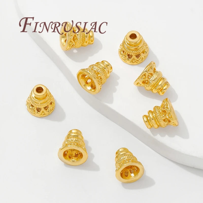 18K Gold Plated Bead Caps & Spacer Beads | DIY Jewelry Findings Jewelry Findings P3