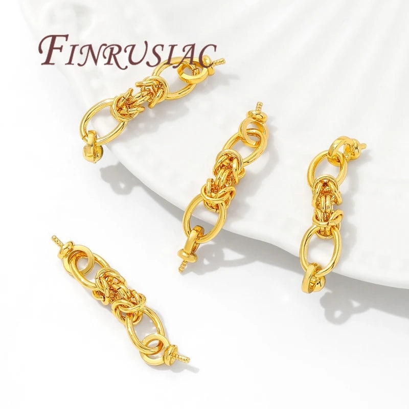 18K Gold Plated Jewelry Connectors | DIY Necklace & Bracelet Jewelry Connectors P3