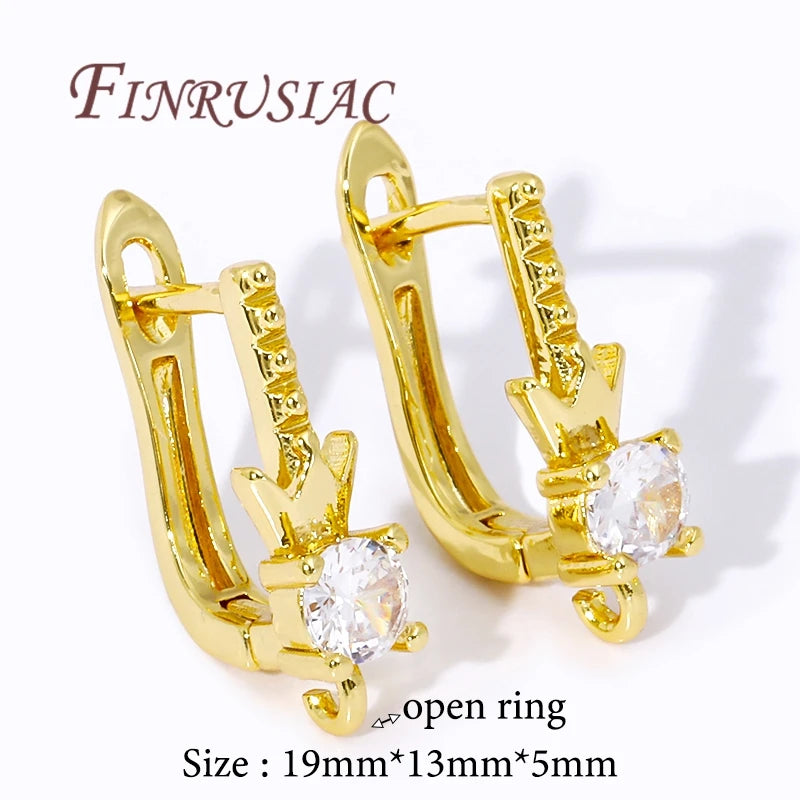 18K Gold Plated Earring Hooks & Clasps – DIY Jewelry Findings