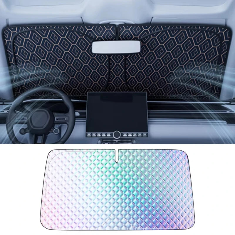 Car Windshield Sunshade – Full Coverage UV & Heat Shield Windshield Sunshade P3