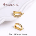 18K Gold Plated Charm Bail Spacer Beads – DIY Jewelry Findings Jewelry Making Findings P3 18K Real Gold Plated 3 pieces